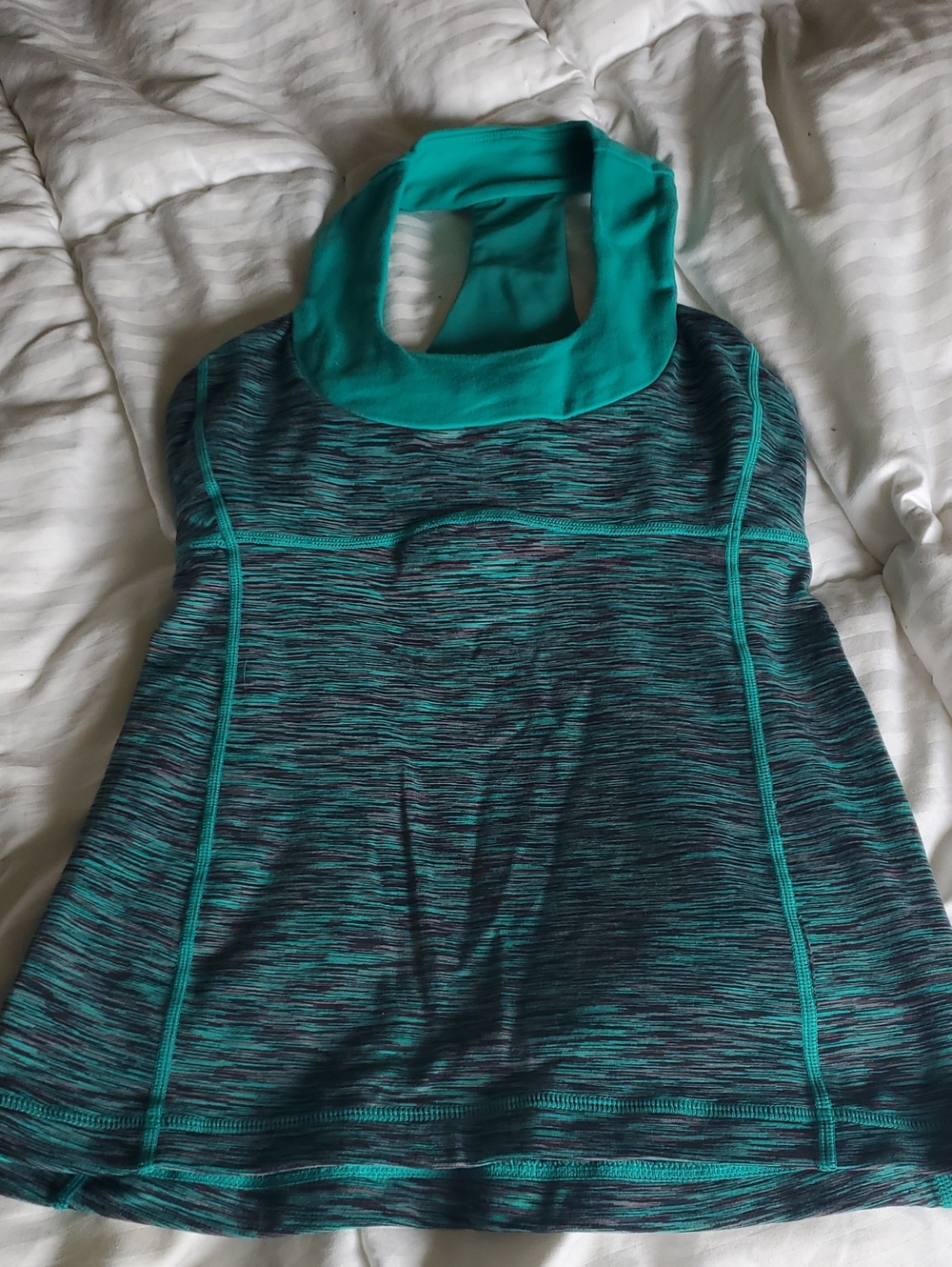 lululemon athletica Teal Space-Dye Halter Tank